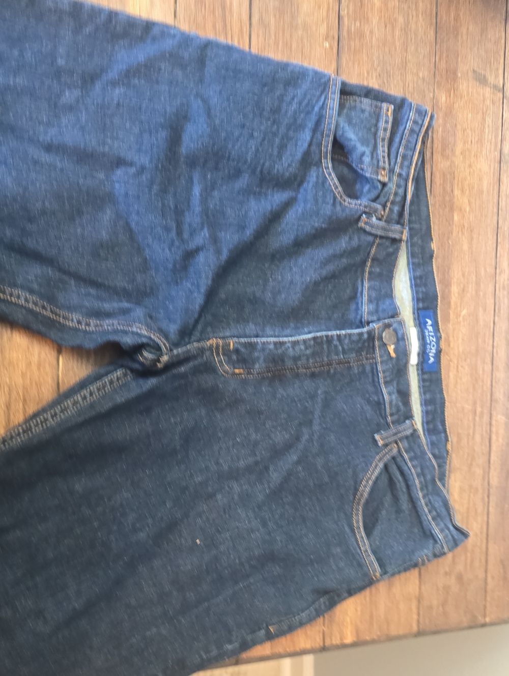 Arizona Jean Company Men's Navy Relaxed Fit Jeans